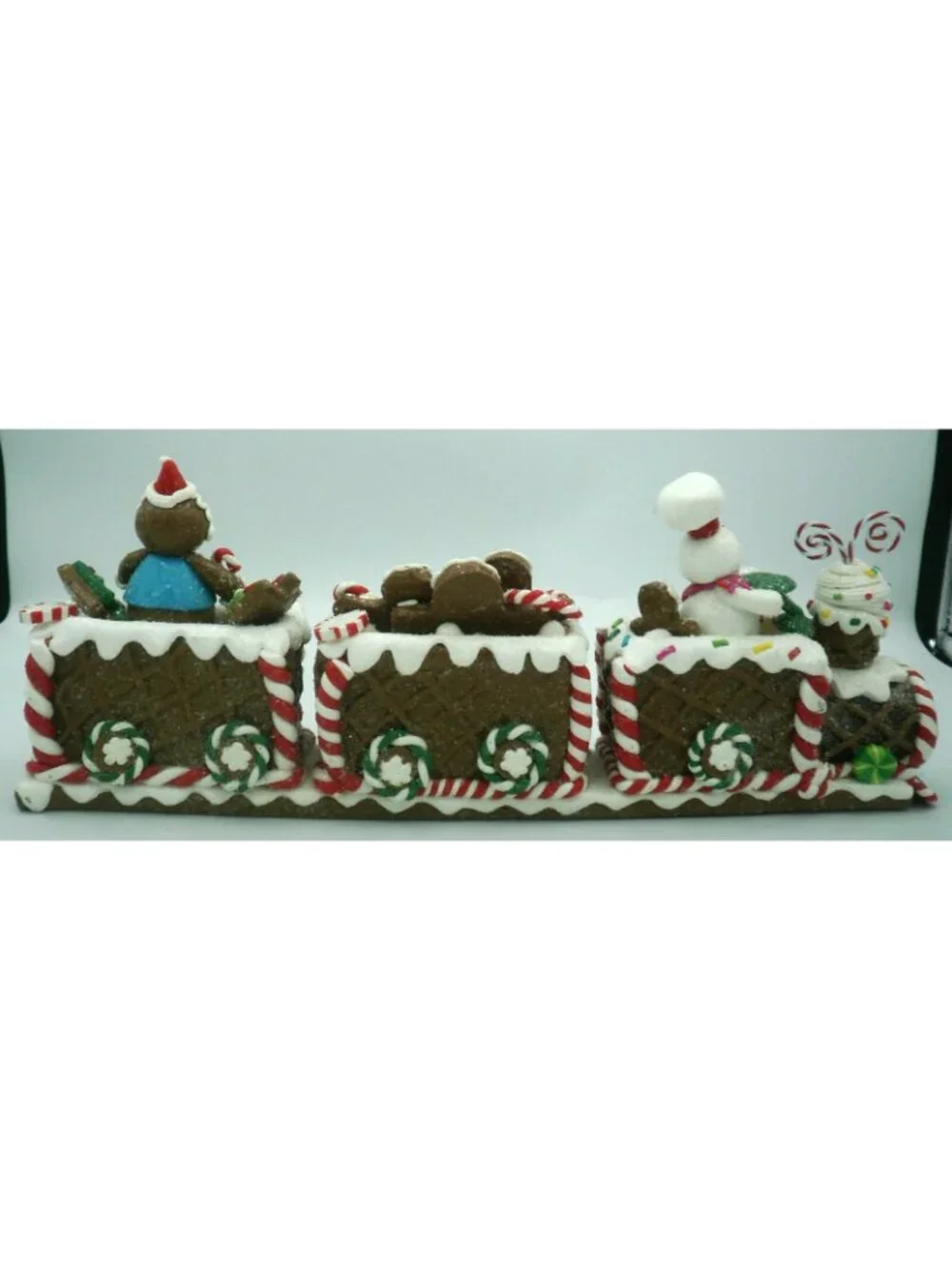 St. Nicholas Square Gingerbread Joy Christmas Train Tabletop Decoration